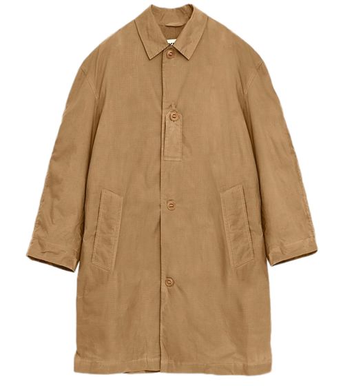 YMC Herren Sergeant Rock Mantel Baumwoll-Mantel Beige