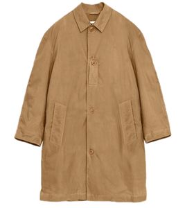 YMC Herren Sergeant Rock Mantel Baumwoll-Mantel Beige