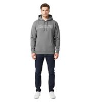 Pleasures Flight Gunmetal Herren mit Logo-Print auf der Vorderseite Streetwear-Hoodie Kapuzenpullover Grau