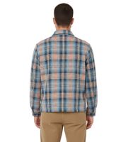 YMC Men's Bowling Shirt, Checked Cotton Shirt, Long-Sleeved Shirt, Blue/Orange YMC Men's Bowling Shirt, Checked Cotton Shirt, Long-Sleeved Shirt, Blue/Orange