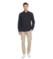 YMC Delinquentes Hemd für Herren Smart-Casual-Hemd mit angenehmem Stoff Navy