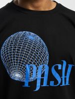 PASH Globe R-neck T-shirt black PASH Globe R-neck T-shirt black