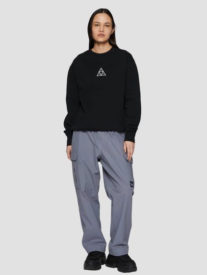 HUF Set Triple Triangle Rundhalspullover schwarz