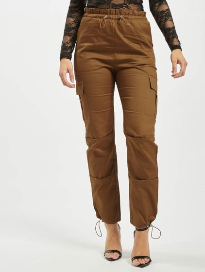Missguided Oversized Twill Paperbag Cargo Cargo braun
