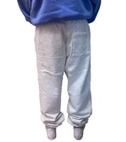 Sporty & Rich Unisex Jogginghose mit Serifenlogo Trainingshose Oversized Sweatpants Grau