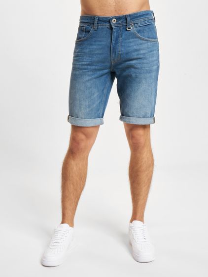 Petrol Industries Jeansshorts blau verblasst