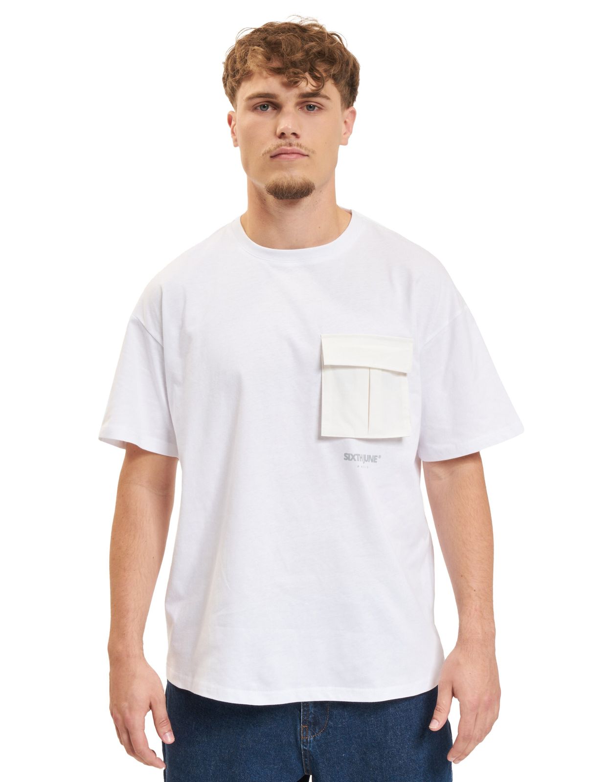 T-shirt bianche in nylon tecnico Sixth June
