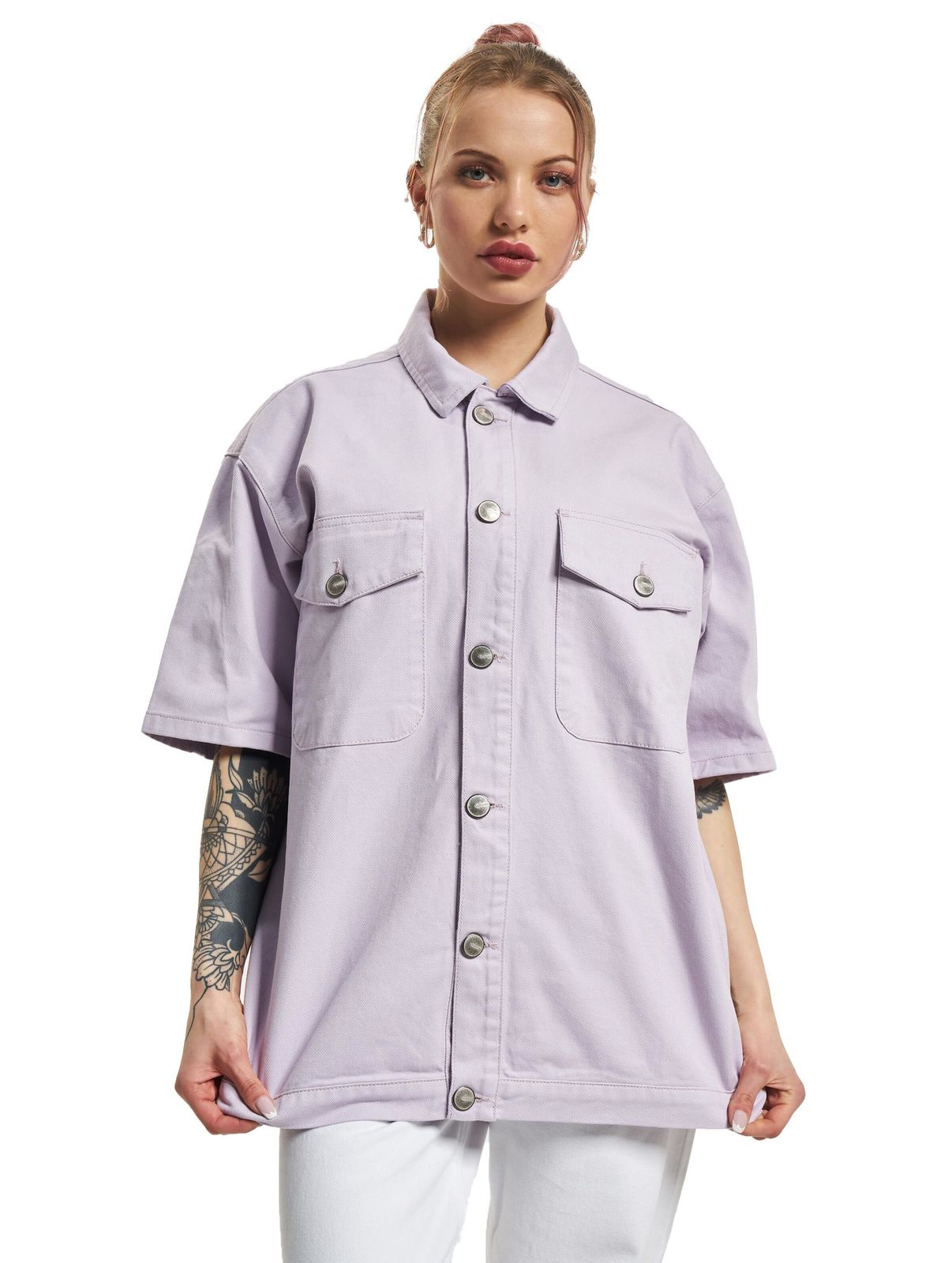 Giacca in denim Sixth June Color Viola