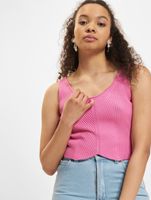 Sixth June Sommer Strick Tank Tops rosa
