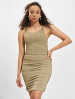 Sixth June Side Seam Gathers Minikleid, khaki