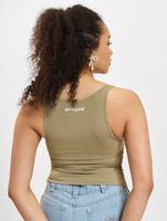Sixth June Crop Top mit Seitennaht und Raffung, khaki