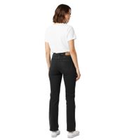 Jeanerica Slim 5-Pocket-Jeans im Used-Look in Slim Fit Damenjeans, Schwarz