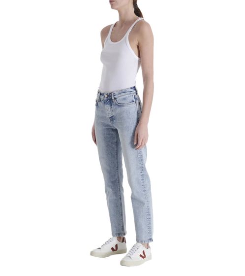 Jeans slim fit a 5 tasche JEANERICA in stile vintage A5PD-SM001-200 Azzurro