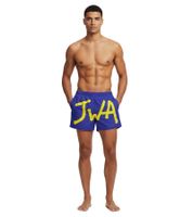 JW Anderson Jwa Logo Herren Badeshorts Marineblau/Gelb