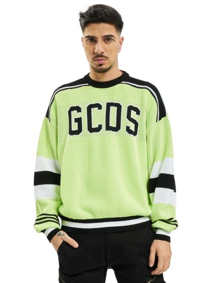 GCDS Neon Pullover gelb