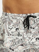 GCDS Tropical swim shorts white GCDS Tropical swim shorts white