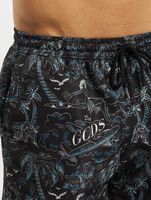 GCDS Tropical swim shorts black