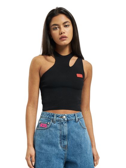 GCDS Asymmetrisches Top schwarz