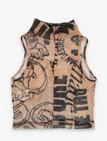 GCDS Mesh Top beige GCDS Mesh Top beige