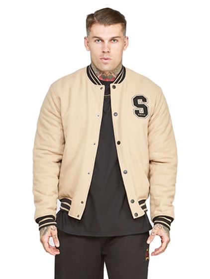 Sik Silk Anniversary Varsity Collegejacke weiß