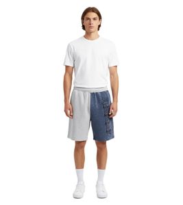 Aries Od Colourblock Sweatshort für Herren bequeme Passform stylisches Colourblock-Design ideal für Freizeit & Sport  Marineblau/Grau