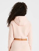 Sik Silk Essential Crop Hoodie pink