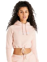 Sik Silk Essential Crop Hoodie pink