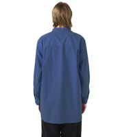 nanamica Men's Stand-Collar Button-Down Windbreaker, Blue