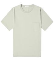 Nanamica Herren Pocket T-Shirt mit Brusttasche hochwertiges Basic Shirt im modernen Look Mint Grün