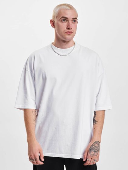 2y Studios – Basic Oversize-T-Shirt im Boxy-Stil, Weiß