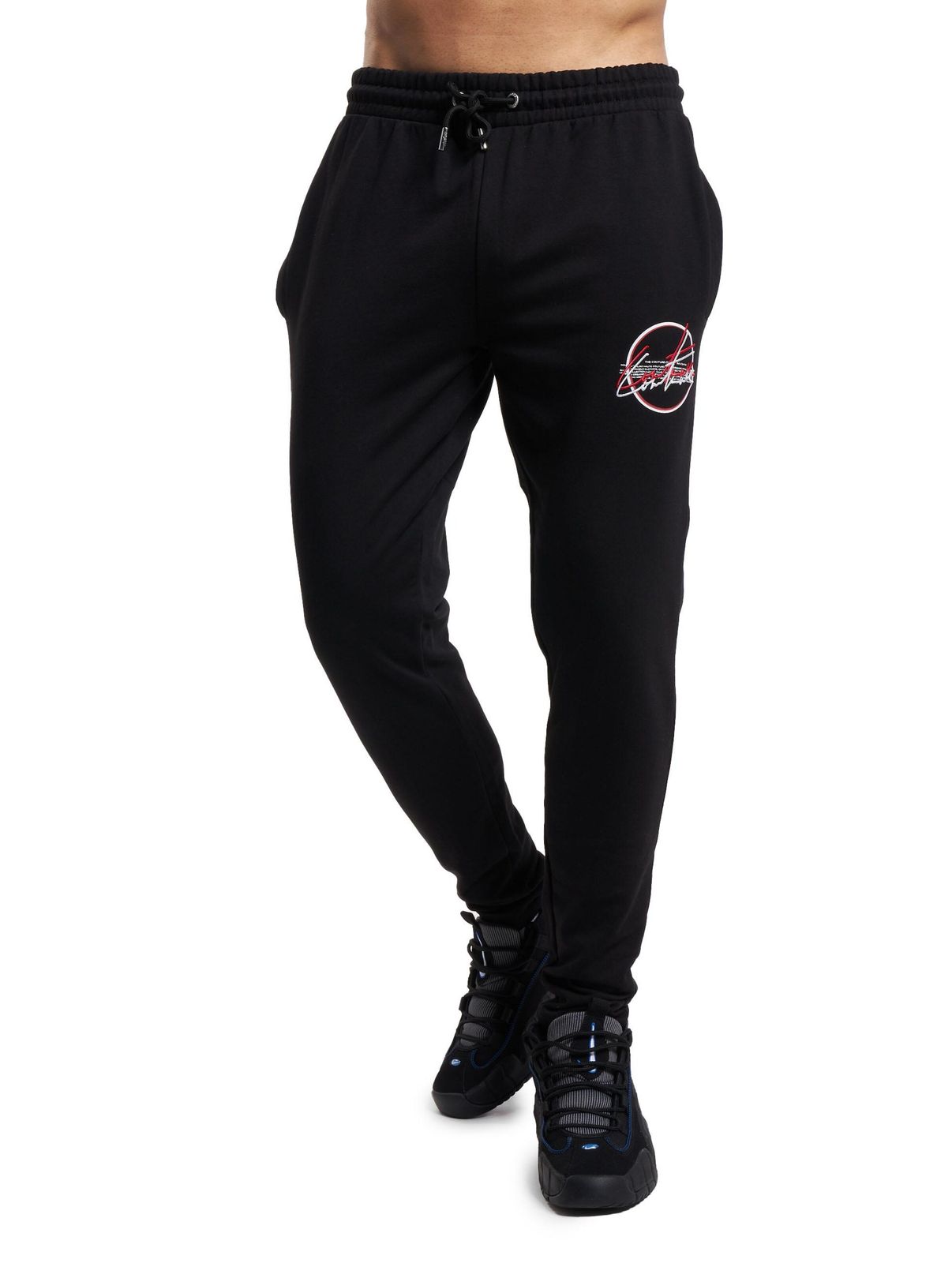 Joggers slim fit Double Signature di Couture Club in nero