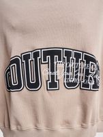 The Couture Club crew neck sweatshirt with puff print in beige