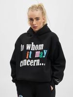 Felpa con cappuccio Couture Club con slogan a cuore e stampa a sbuffo in nero