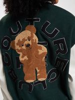 Giacca college Teddy Bear di The Couture Club, verde