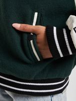 Giacca college Teddy Bear di The Couture Club, verde