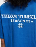 The Couture Club Season Logo Entspanntes Baumwoll-T-Shirt Blau The Couture Club Season Logo Entspanntes Baumwoll-T-Shirt Blau