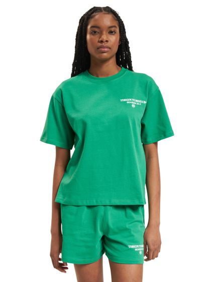 The Couture Club Season Logo Relaxed Cotton T-Shirts grün