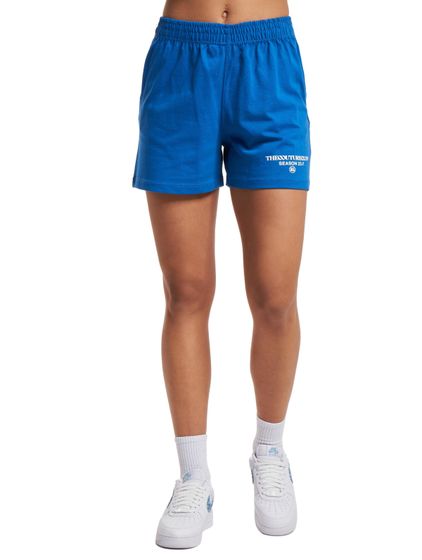 The Couture Club Season Logo Lässige Baumwollshorts Blau