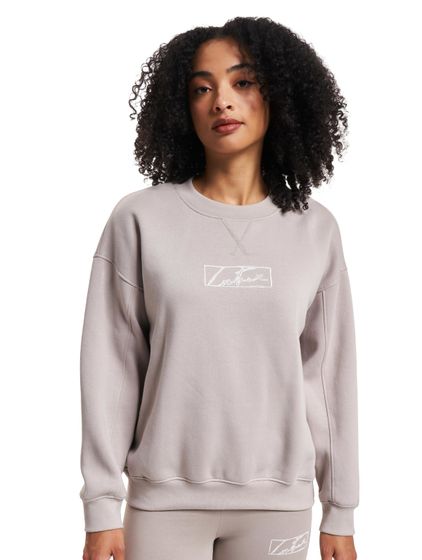 The Couture Club  Oversize-Sweatshirt mit Puff-Print in Beige