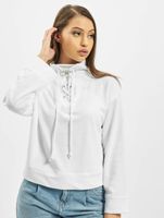 Missguided Hochgeschlossener Pullover mit Bindedetail in Weiß