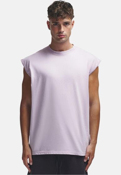 2Y Globe Oversize Sleeveless Shirt purple