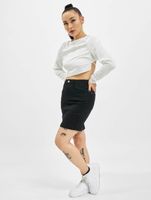 Missguided Crop-Longsleeve mit offenem Rücken in Weiß