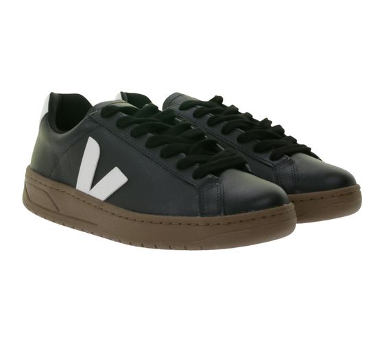 VEJA URCA CWL Damen Sneakers mit robuster Gummisohle Echtleder-Schuhe schwarz/weiß