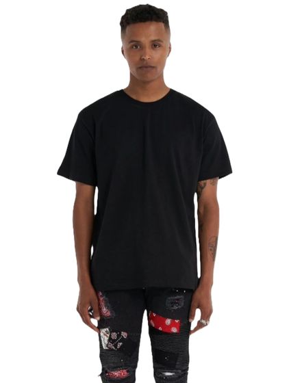 UNEFFECTED Blank T-Shirts schwarz