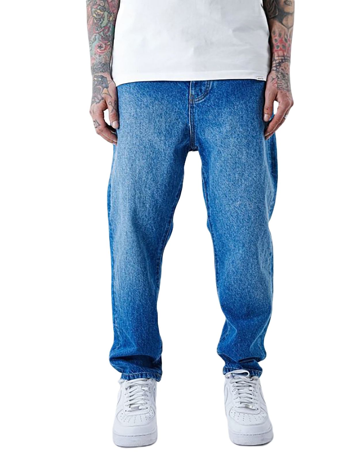 Pantaloni larghi e larghi blu UNEFFECTED