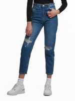 UNEFFECTED Damen Slim Fit Jeans blau