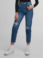 UNEFFECTED Damen Slim Fit Jeans blau