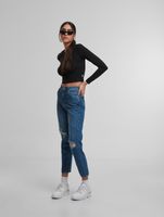 UNEFFECTED Damen Slim Fit Jeans blau