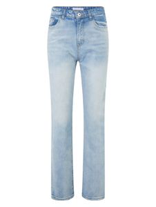UNEFFECTED Destroyed Denim Straight Fit Jeans eisblau
