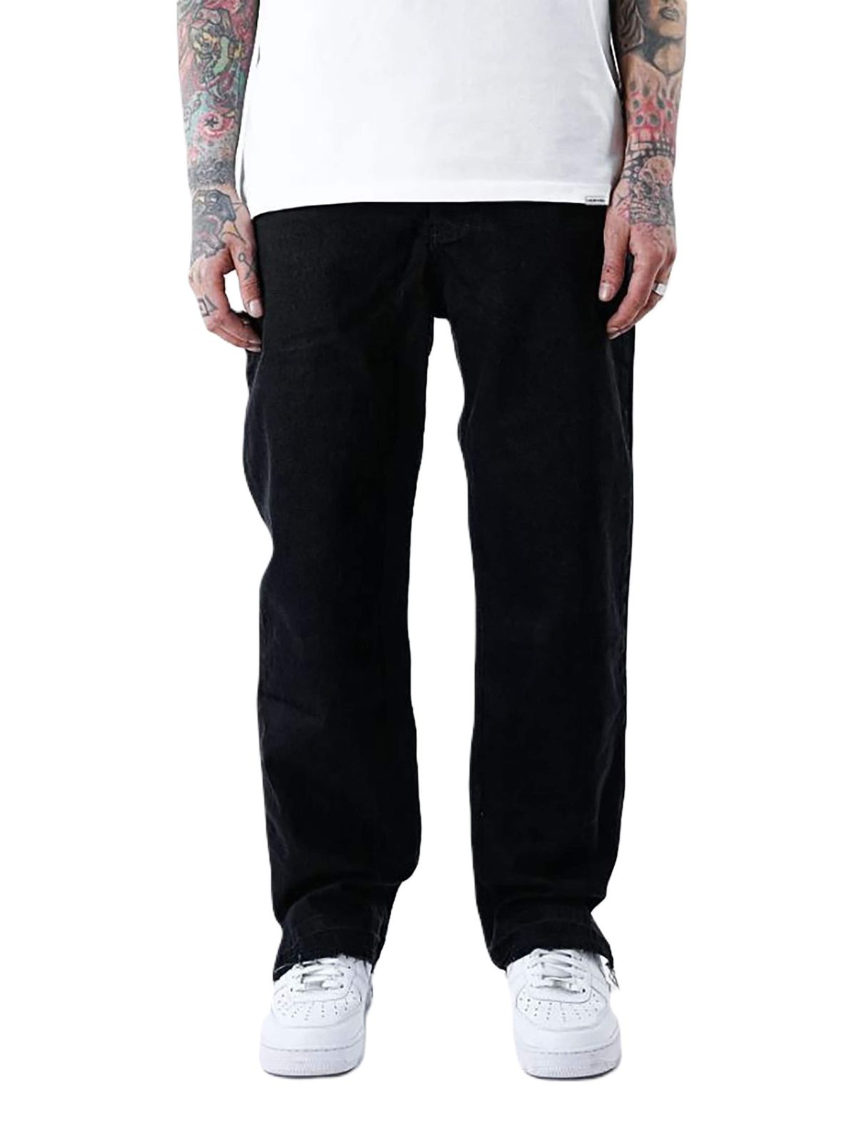 Jeans larghi e larghi di base UNEFFECTED in nero